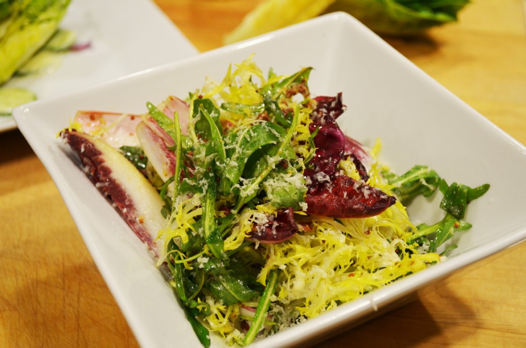 Tricolore Salad with Mustard Vinaigrette
