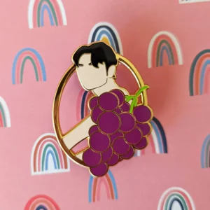 NCT / SuperM Taeyong "Grape-Yong" Meme Enamel Pin